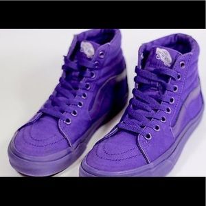 Purple BRIGHT & BOLD high top sneakers